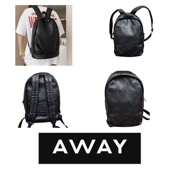 Away The Outdoor Backpack Leather Black - Picture 1 of 16
